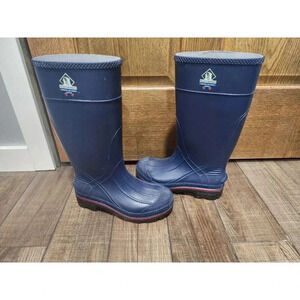 Women’s NORTHERNER High Waterproof Rubber Hunting Hiking Boots. Blue. Size 6